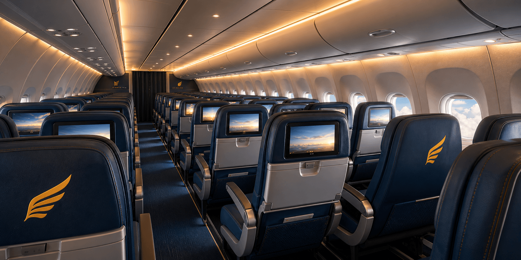 Premium ShaBest Airways style cabin interior